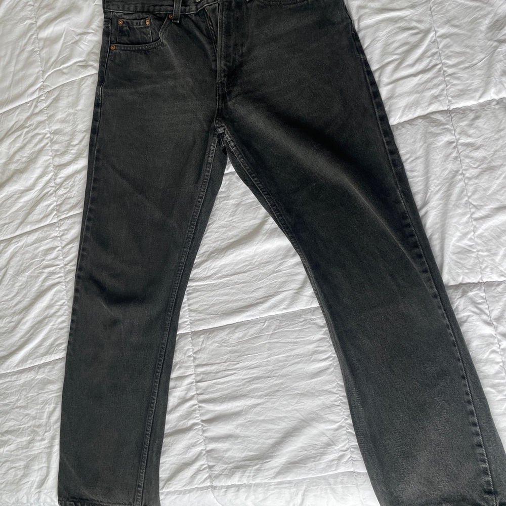 Men's Black Jeans Levi 505